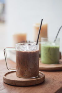 Close-up of coffee on table