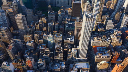 High angle view of cityscape