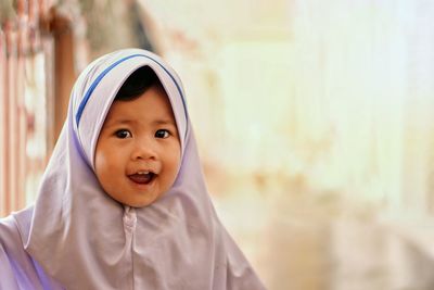 Portrait of cute smiling boy