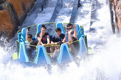 People enjoying in water