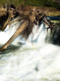 Scenic view of river against sky