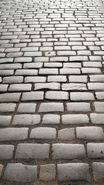 Full frame shot of cobblestone street