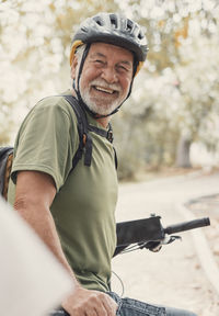 Portrait of man wearing hat