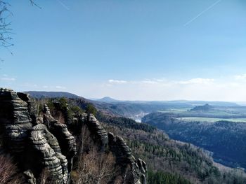 Panoramic view of landscape against sky