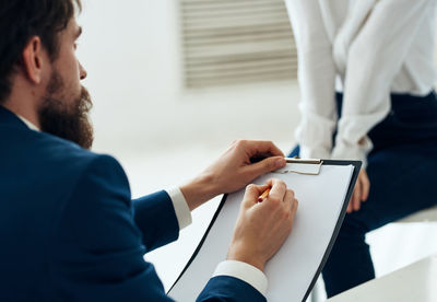 Business colleagues working at office