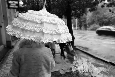 Woman with umbrella