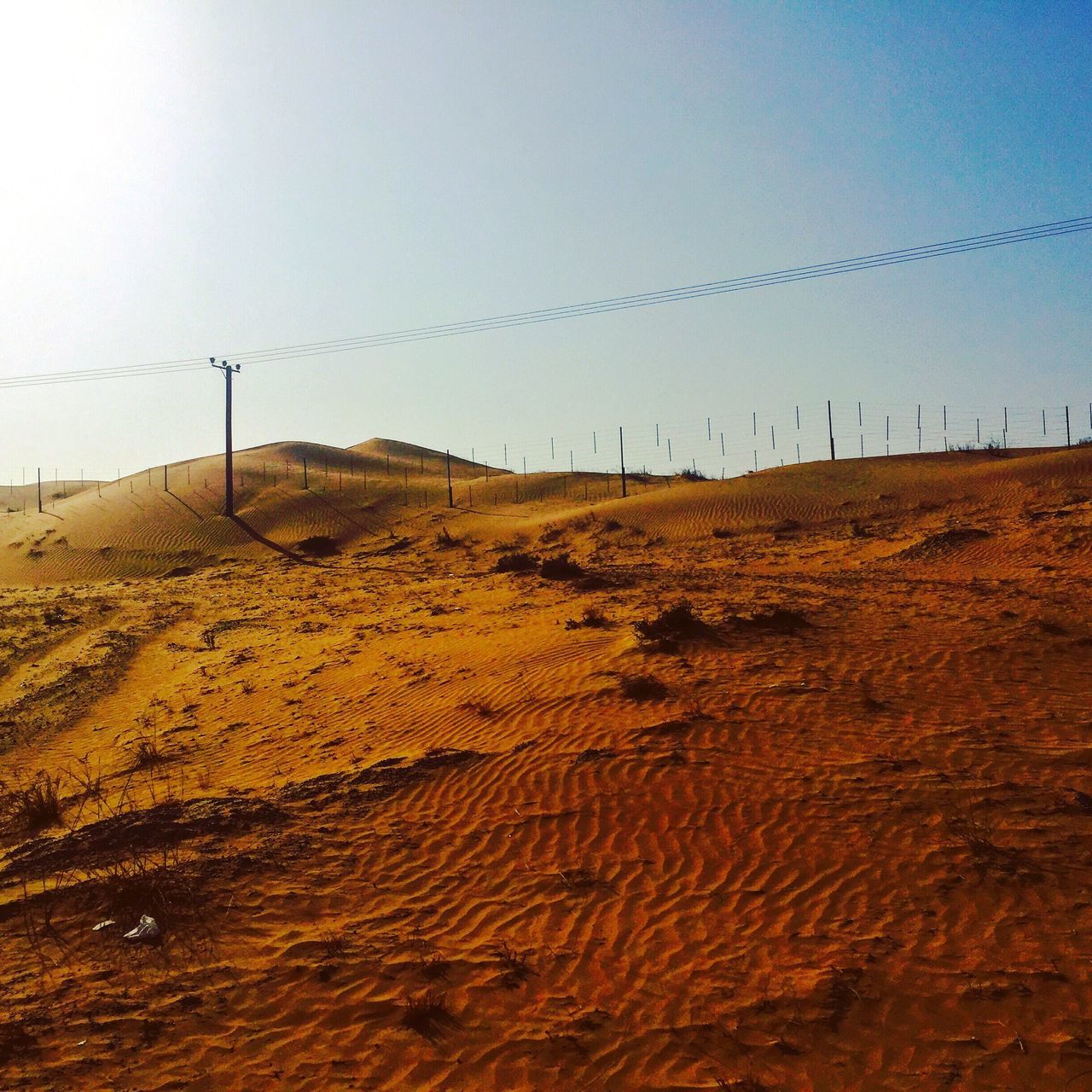 VIEW OF LANDSCAPE AGAINST CLEAR SKY