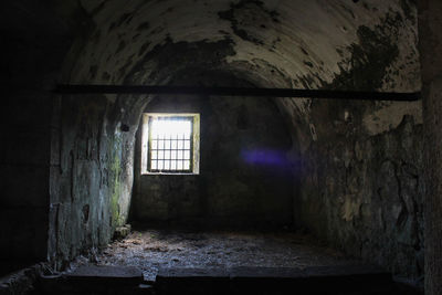 Interior of abandoned building