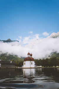 View of church against cloudy sky