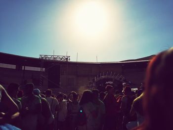 People enjoying at concert