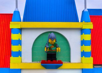 Full frame shot of multi colored building