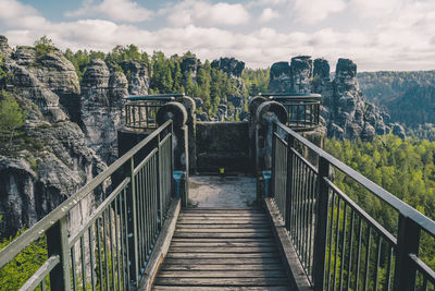 Bastei brücke, elbsandsteingebirge, sächsische schweiz, sachsen.