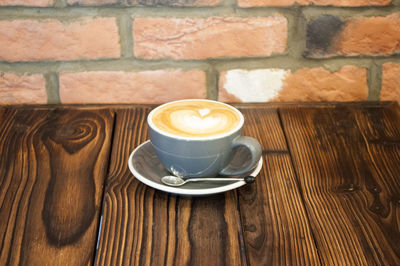 Close-up of coffee on table