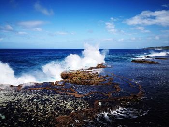 Scenic view of sea against sky