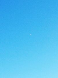 Low angle view of clear blue sky
