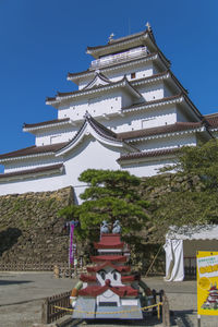 Low angle view of buildings against sky