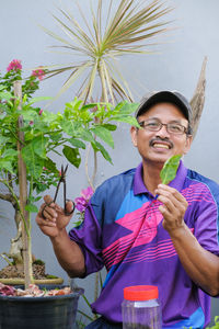 Portrait of smiling young man