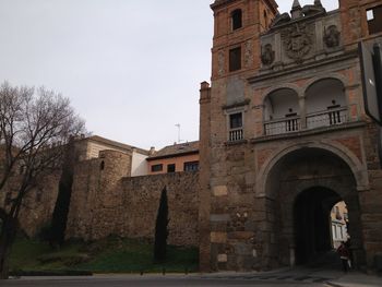 Low angle view of historic building against sky