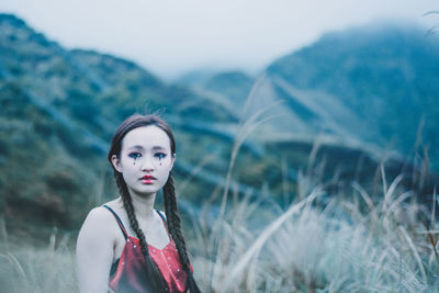 Portrait of young woman