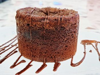 Close-up of chocolate cake