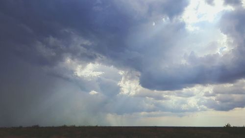 Low angle view of sky over land