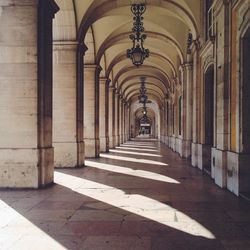 Corridor of historic building