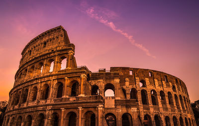 Low angle view of historical building against sky