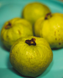 Close-up of fruits on table