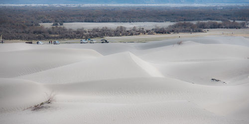 High angle view of desert
