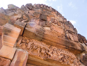 Low angle view of a temple