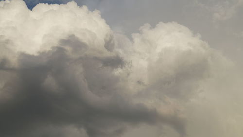 Low angle view of clouds in sky