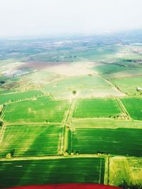 Aerial view of rural landscape