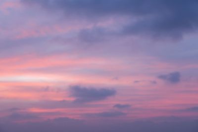 Low angle view of dramatic sky during sunset