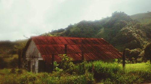 Built structure on landscape