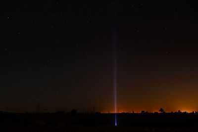 Scenic view of sky at night