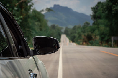 View of a car on road