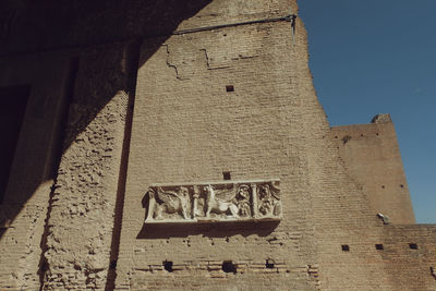 Low angle view of old building