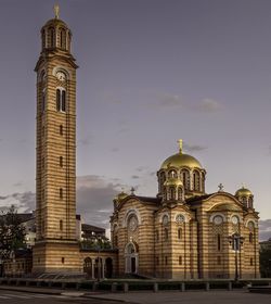 Low angle view of historical building against sky