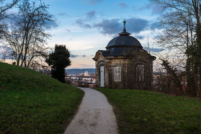 View of footpath against sky