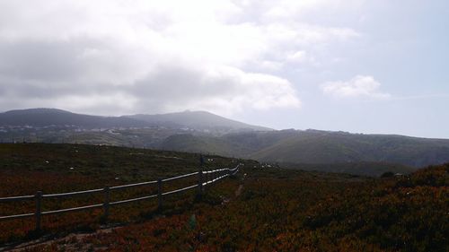 Scenic view of landscape against sky