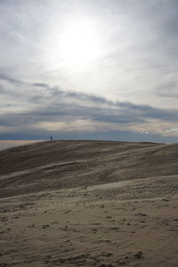 Scenic view of desert against sky
