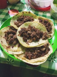 Close-up of food in plate