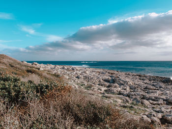 Scenic view of sea against sky