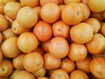 Group of tangerine in the supermarket.