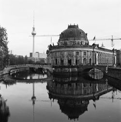 View of the museumsinsel in berlin. shot with an hasselblad - analog.