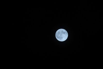 Moon in sky at night