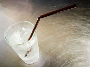 Close-up of drink on table