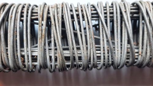 Old coils of metal wire