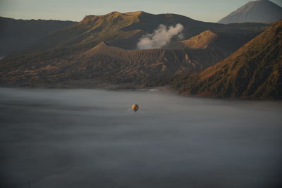 Scenic view of mountain against sky