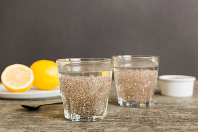 Close-up of drink on table